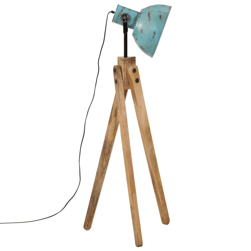 Vloerlamp 25 W E27 45x45x120 cm verweerd blauw Lampen | Creëer jouw Trendy Thuis | Gratis bezorgd & Retour | Trendy.nl