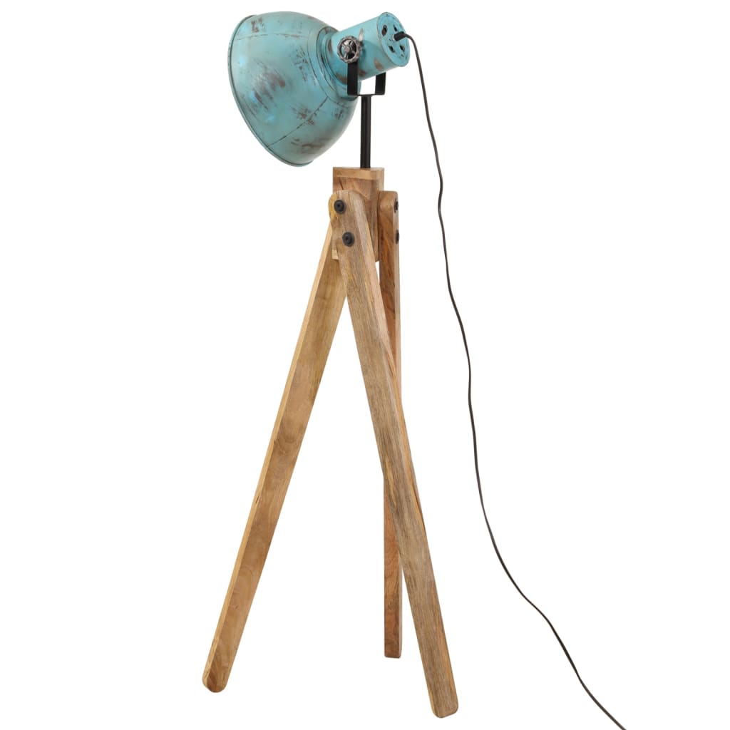 Vloerlamp 25 W E27 45x45x120 cm verweerd blauw Lampen | Creëer jouw Trendy Thuis | Gratis bezorgd & Retour | Trendy.nl