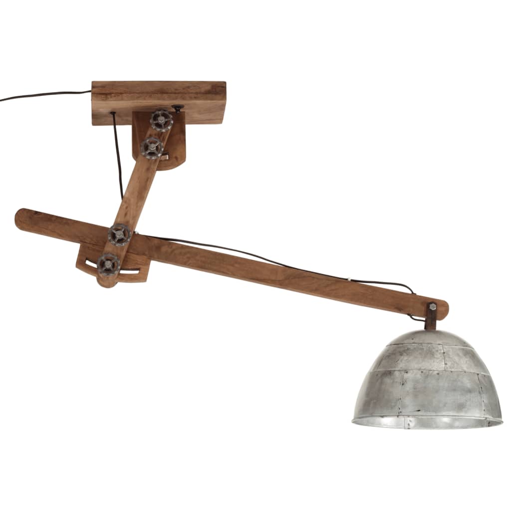 Plafondlamp 25 W E27 105x30x65-108 cm vintage zilverkleurig Lampen | Creëer jouw Trendy Thuis | Gratis bezorgd & Retour | Trendy.nl