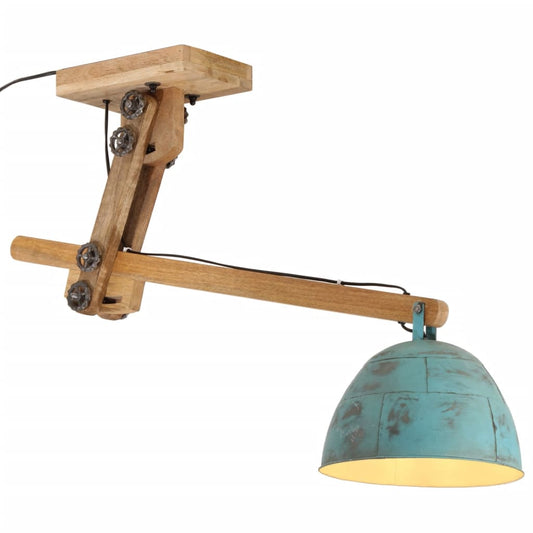 Plafondlamp 25 W E27 105x30x65-108 cm verweerd blauw Lampen | Creëer jouw Trendy Thuis | Gratis bezorgd & Retour | Trendy.nl