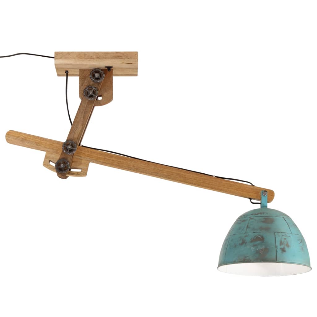 Plafondlamp 25 W E27 105x30x65-108 cm verweerd blauw Lampen | Creëer jouw Trendy Thuis | Gratis bezorgd & Retour | Trendy.nl