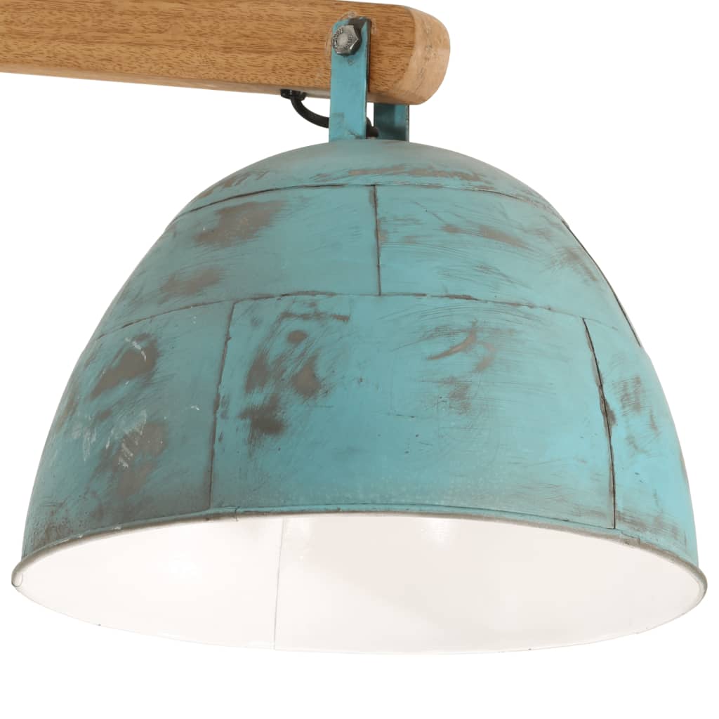 Plafondlamp 25 W E27 105x30x65-108 cm verweerd blauw Lampen | Creëer jouw Trendy Thuis | Gratis bezorgd & Retour | Trendy.nl