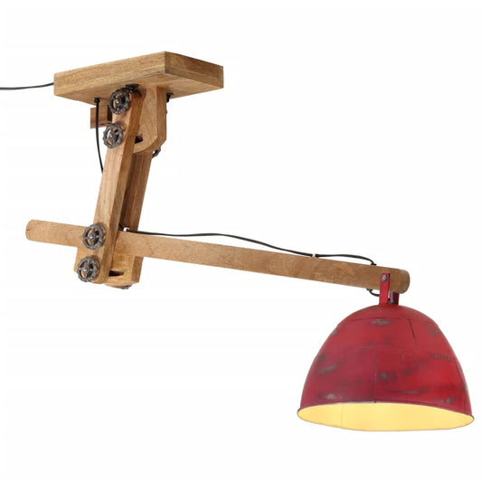 Plafondlamp 25 W E27 105x30x65-108 cm verweerd rood Lampen | Creëer jouw Trendy Thuis | Gratis bezorgd & Retour | Trendy.nl