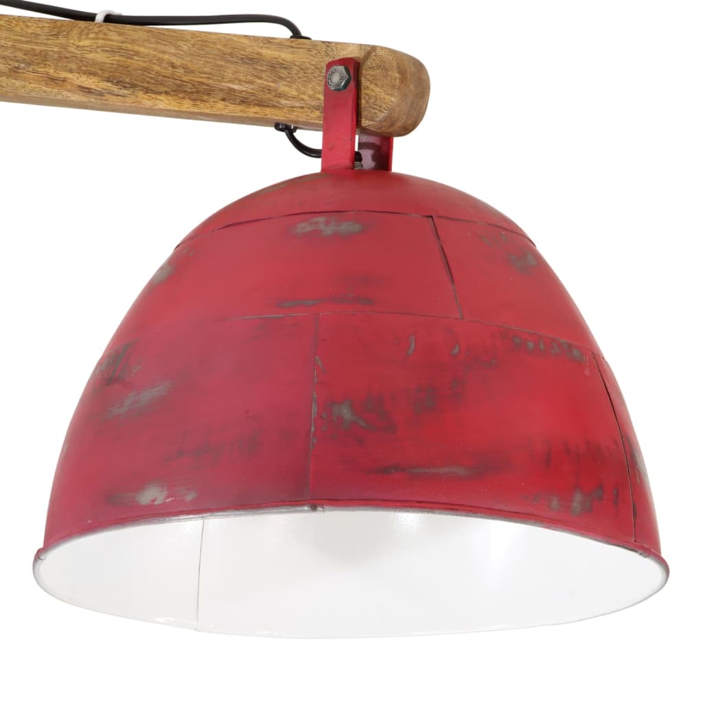 Plafondlamp 25 W E27 105x30x65-108 cm verweerd rood Lampen | Creëer jouw Trendy Thuis | Gratis bezorgd & Retour | Trendy.nl