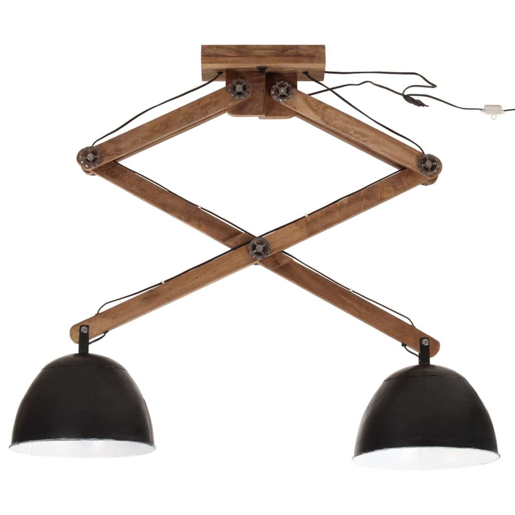 Plafondlamp 25 W E27 29x18x85 cm zwart Lampen | Creëer jouw Trendy Thuis | Gratis bezorgd & Retour | Trendy.nl