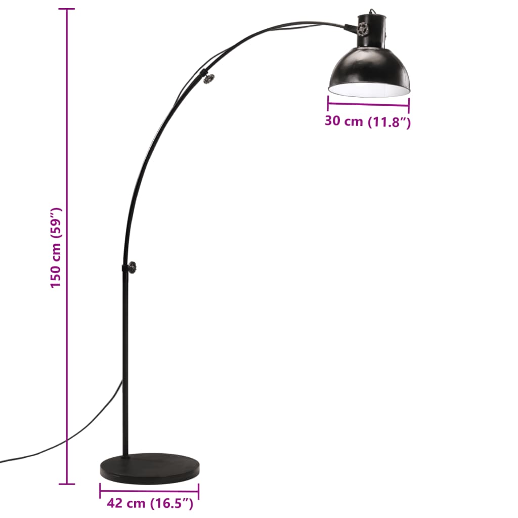 Vloerlamp 25 W E27 150 cm zwart Lampen | Creëer jouw Trendy Thuis | Gratis bezorgd & Retour | Trendy.nl