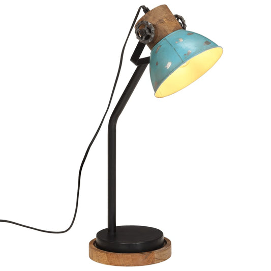 Bureaulamp 25 W E27 18x18x60 cm verweerd blauw Lampen | Creëer jouw Trendy Thuis | Gratis bezorgd & Retour | Trendy.nl