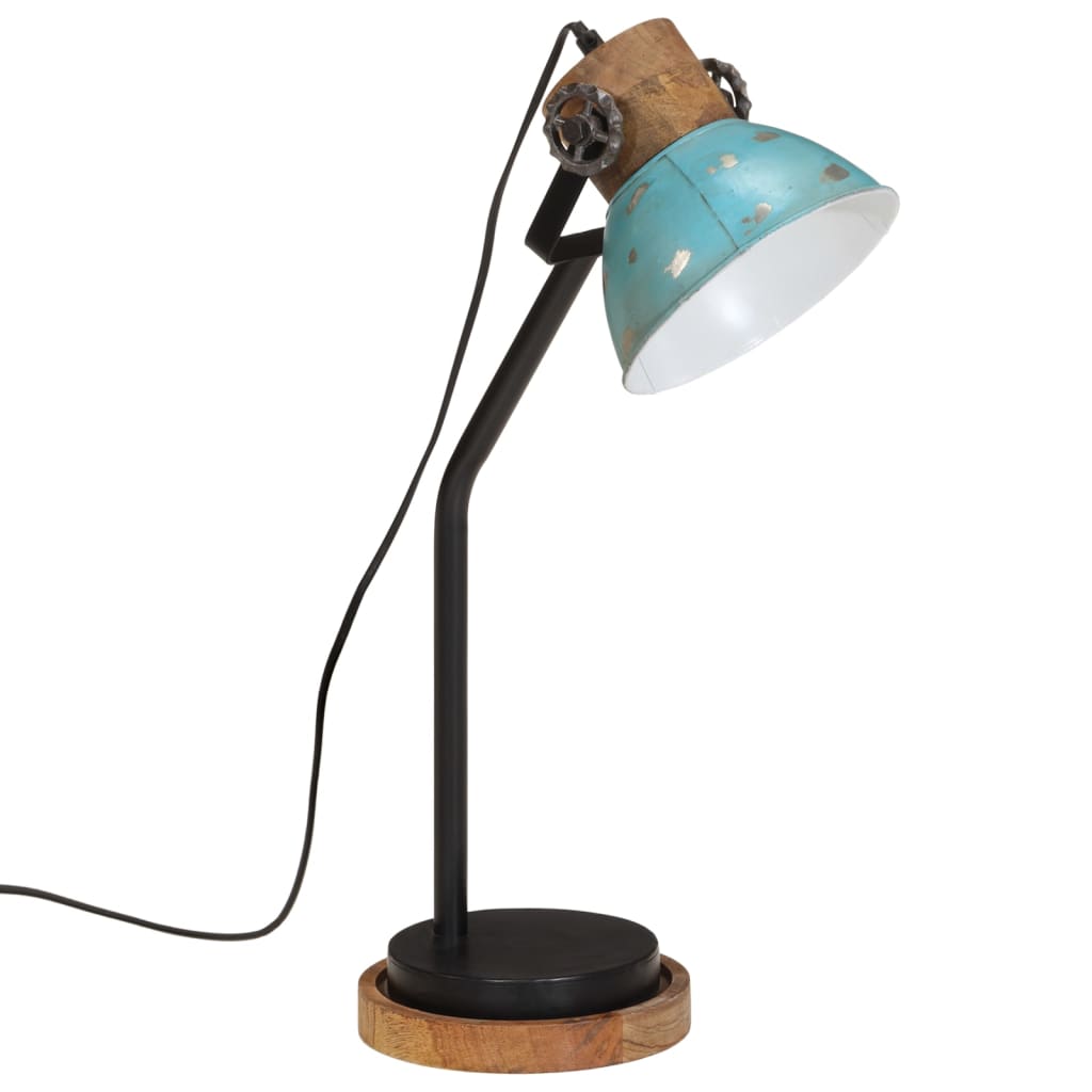 Bureaulamp 25 W E27 18x18x60 cm verweerd blauw Lampen | Creëer jouw Trendy Thuis | Gratis bezorgd & Retour | Trendy.nl