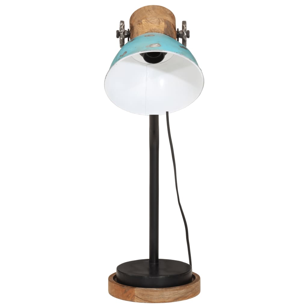 Bureaulamp 25 W E27 18x18x60 cm verweerd blauw Lampen | Creëer jouw Trendy Thuis | Gratis bezorgd & Retour | Trendy.nl