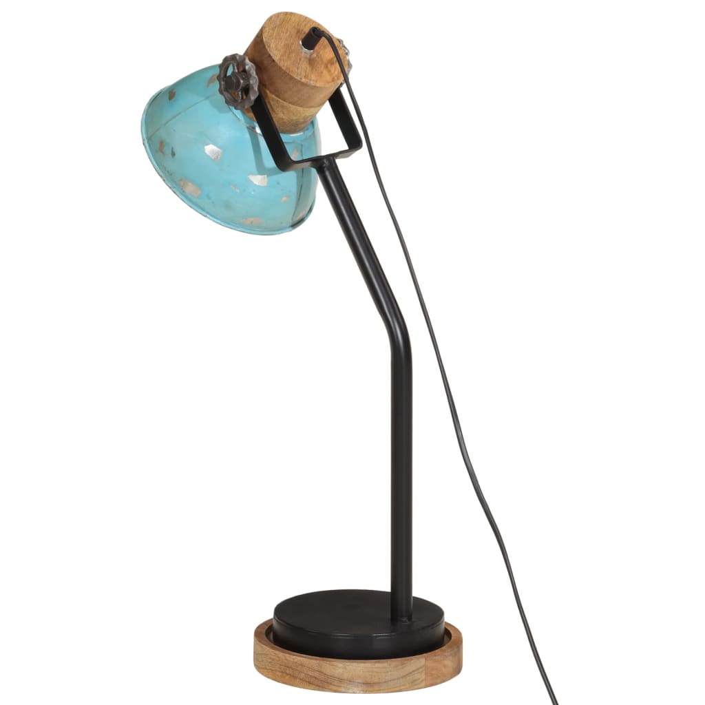 Bureaulamp 25 W E27 18x18x60 cm verweerd blauw Lampen | Creëer jouw Trendy Thuis | Gratis bezorgd & Retour | Trendy.nl