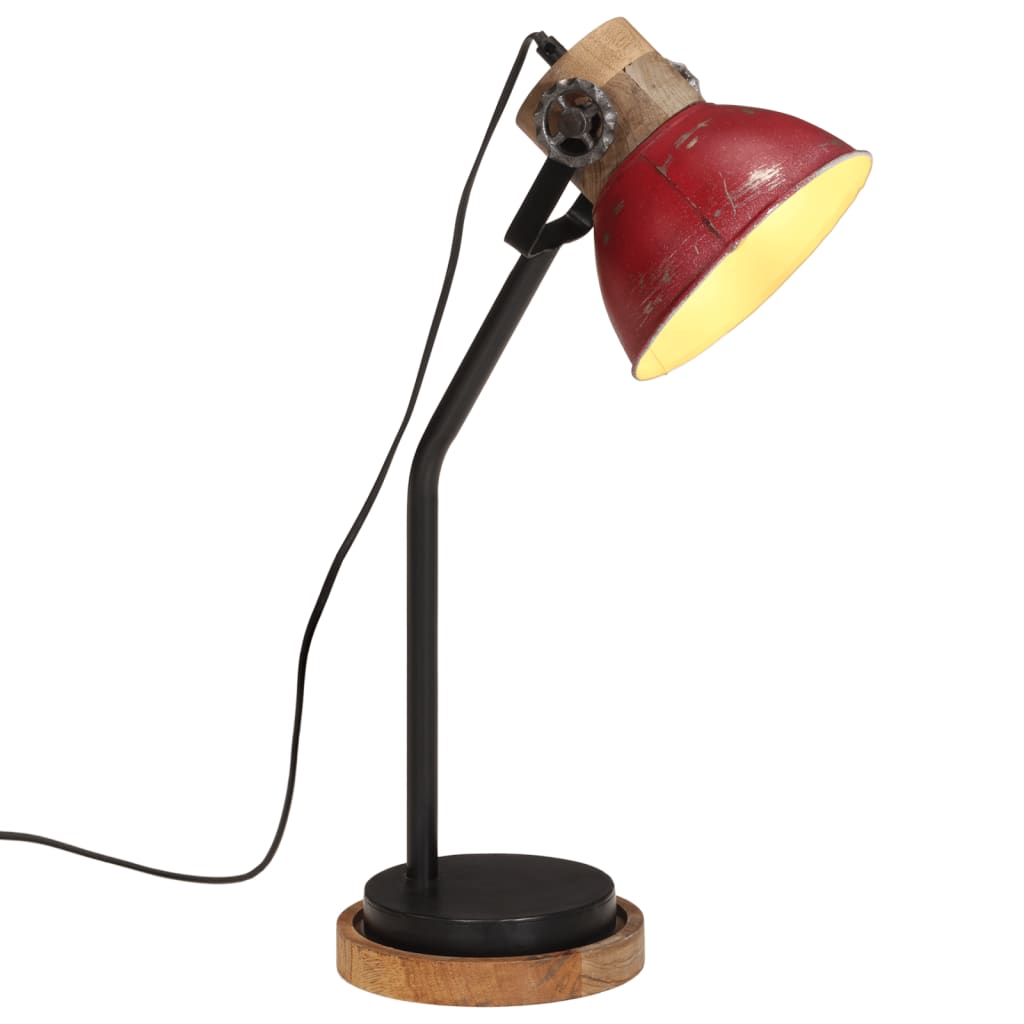 Bureaulamp 25 W E27 18x18x60 cm verweerd rood Lampen | Creëer jouw Trendy Thuis | Gratis bezorgd & Retour | Trendy.nl