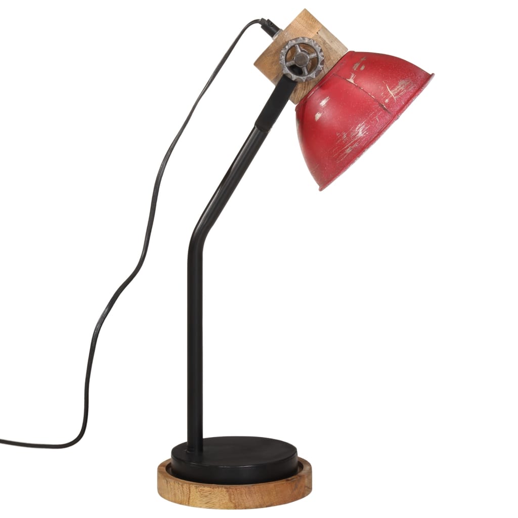 Bureaulamp 25 W E27 18x18x60 cm verweerd rood Lampen | Creëer jouw Trendy Thuis | Gratis bezorgd & Retour | Trendy.nl