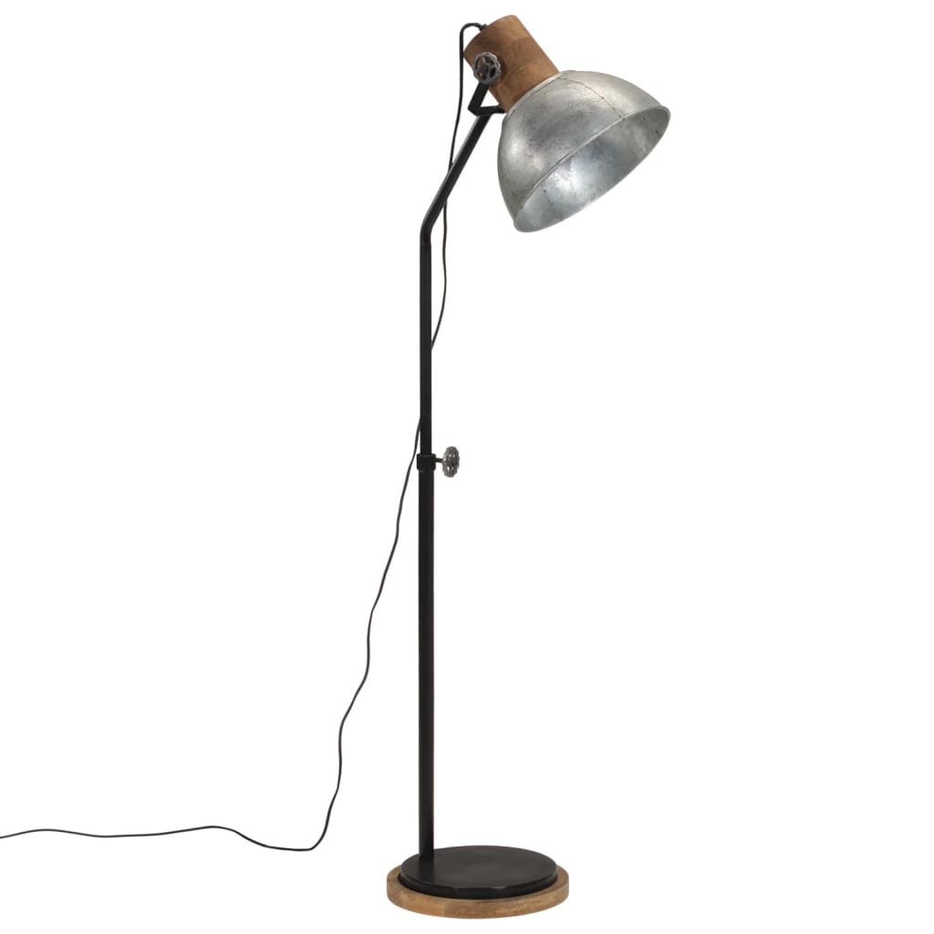 Vloerlamp 25 W E27 30x30x100-150 cm vintage zilverkleurig Lampen | Creëer jouw Trendy Thuis | Gratis bezorgd & Retour | Trendy.nl