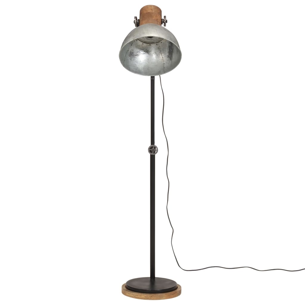 Vloerlamp 25 W E27 30x30x100-150 cm vintage zilverkleurig Lampen | Creëer jouw Trendy Thuis | Gratis bezorgd & Retour | Trendy.nl