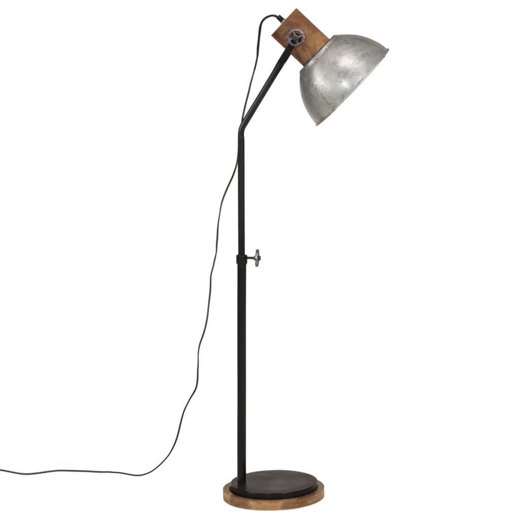 Vloerlamp 25 W E27 30x30x100-150 cm vintage zilverkleurig Lampen | Creëer jouw Trendy Thuis | Gratis bezorgd & Retour | Trendy.nl