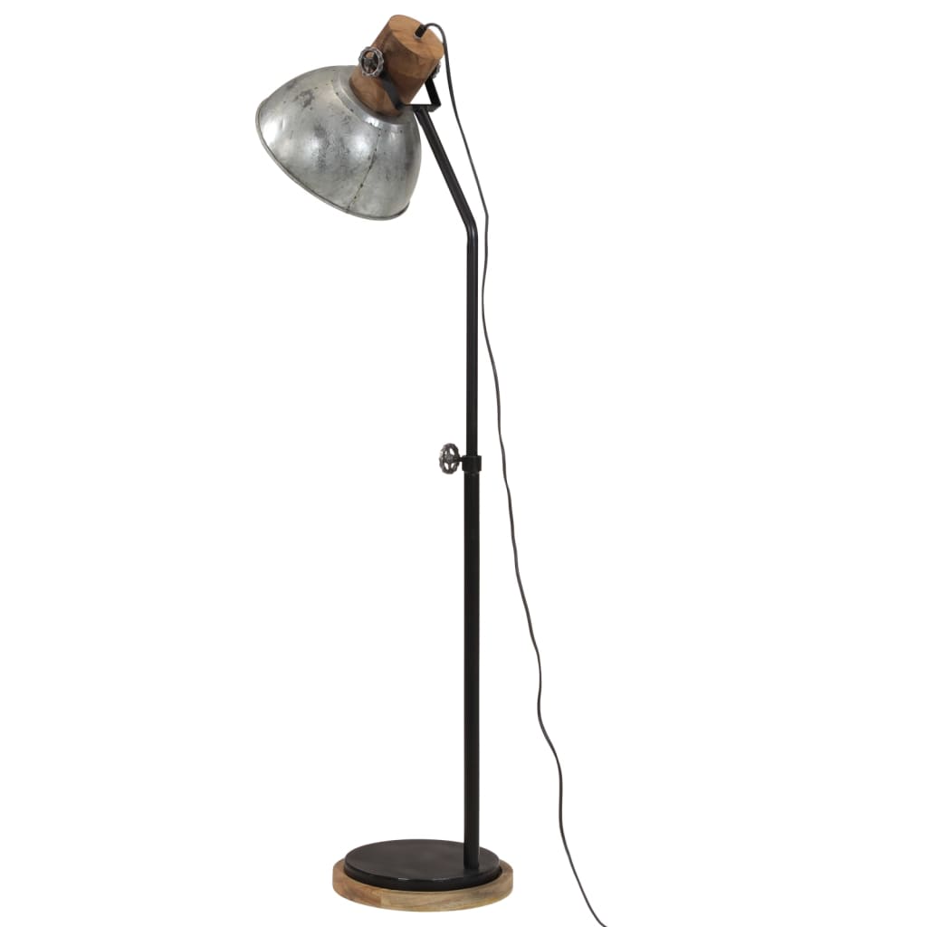 Vloerlamp 25 W E27 30x30x100-150 cm vintage zilverkleurig Lampen | Creëer jouw Trendy Thuis | Gratis bezorgd & Retour | Trendy.nl