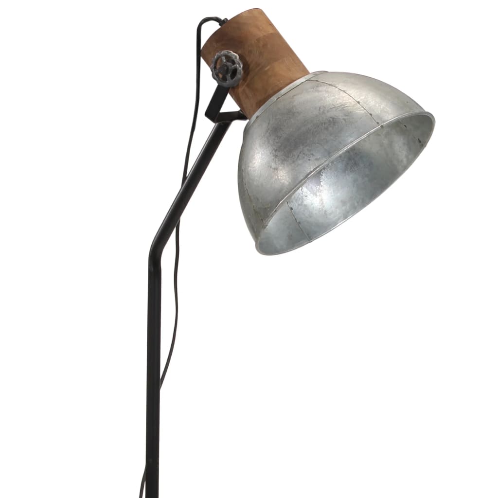 Vloerlamp 25 W E27 30x30x100-150 cm vintage zilverkleurig Lampen | Creëer jouw Trendy Thuis | Gratis bezorgd & Retour | Trendy.nl