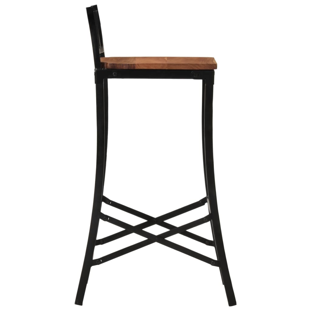 Barstoelen 4 st massief acaciahout Barkrukken | Creëer jouw Trendy Thuis | Gratis bezorgd & Retour | Trendy.nl