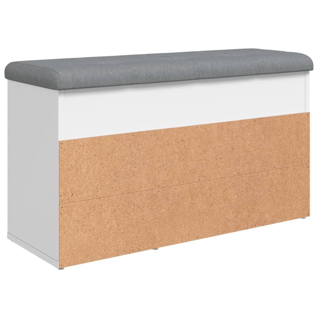 Schoenenbank 82x32x45,5 cm bewerkt hout wit Opberg- & halbankjes | Creëer jouw Trendy Thuis | Gratis bezorgd & Retour | Trendy.nl