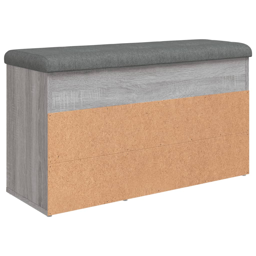 Schoenenbank 82x32x45,5 cm bewerkt hout grijs sonoma Opberg- & halbankjes | Creëer jouw Trendy Thuis | Gratis bezorgd & Retour | Trendy.nl