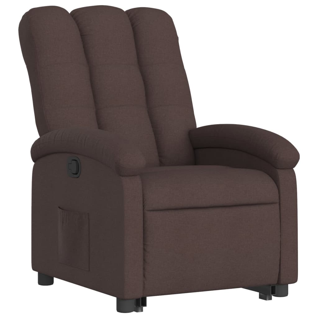 Sta-op-stoel verstelbaar stof donkerbruin Fauteuils & Relaxfauteuils | Creëer jouw Trendy Thuis | Gratis bezorgd & Retour | Trendy.nl