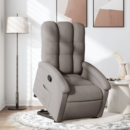 Sta-op-stoel verstelbaar stof taupe Fauteuils & Relaxfauteuils | Creëer jouw Trendy Thuis | Gratis bezorgd & Retour | Trendy.nl