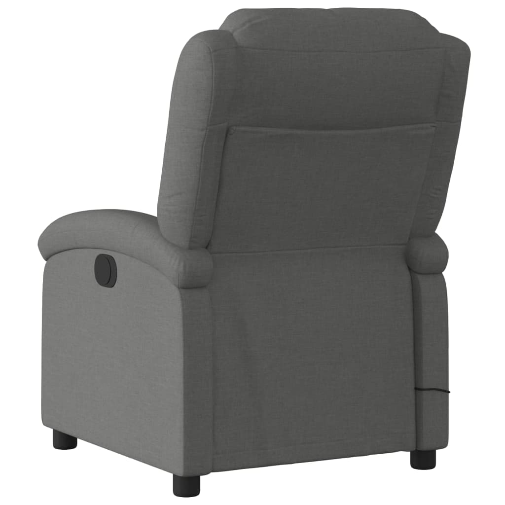 Massagestoel elektrisch verstelbaar stof donkergrijs Fauteuils & Relaxfauteuils | Creëer jouw Trendy Thuis | Gratis bezorgd & Retour | Trendy.nl