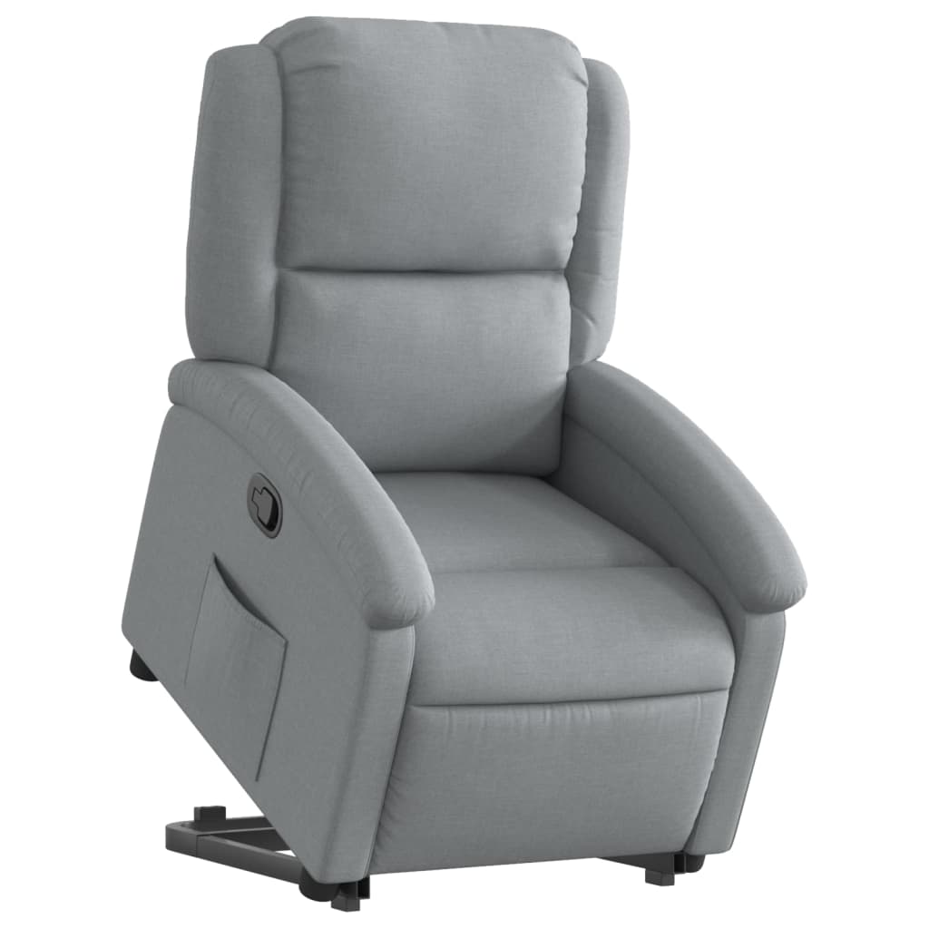 Sta-op-stoel verstelbaar stof lichtgrijs Fauteuils & Relaxfauteuils | Creëer jouw Trendy Thuis | Gratis bezorgd & Retour | Trendy.nl