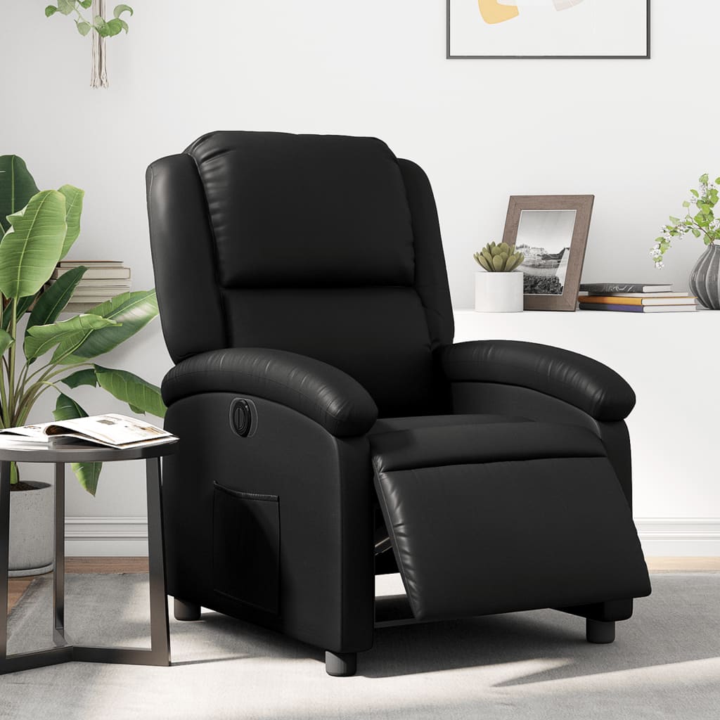 Fauteuil elektrisch verstelbaar kunstleer zwart Fauteuils & Relaxfauteuils | Creëer jouw Trendy Thuis | Gratis bezorgd & Retour | Trendy.nl