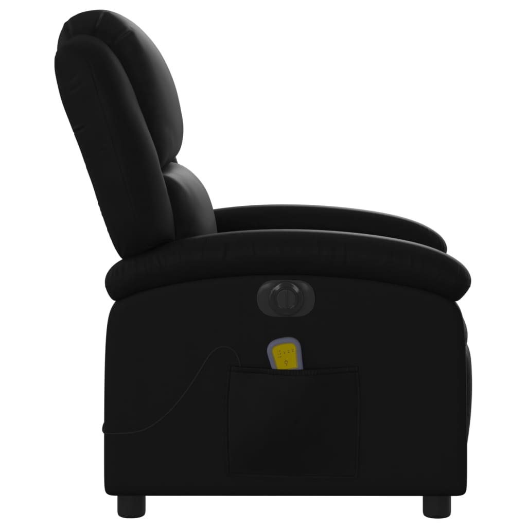 Massagestoel verstelbaar elektrisch kunstleer zwart Fauteuils & Relaxfauteuils | Creëer jouw Trendy Thuis | Gratis bezorgd & Retour | Trendy.nl