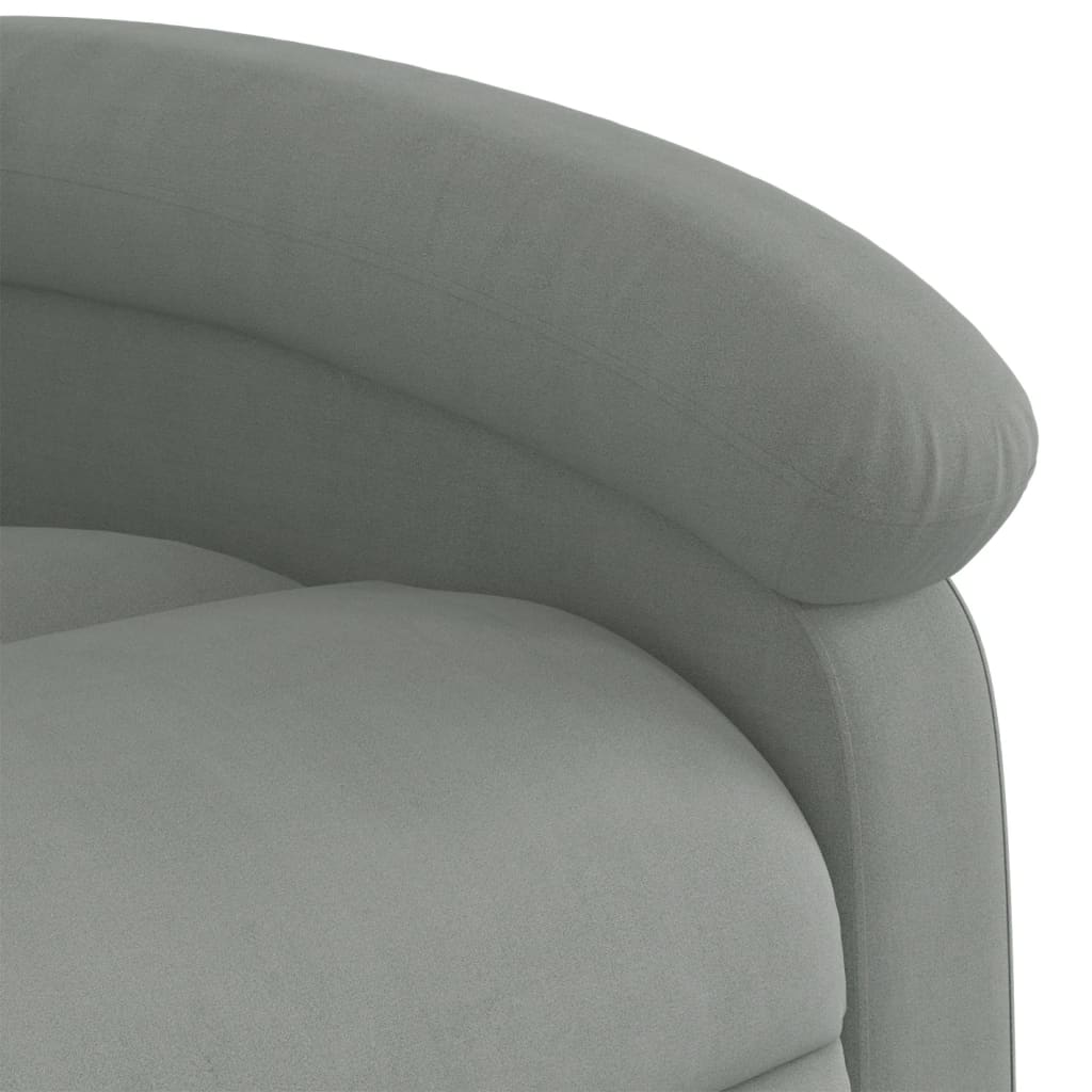 Sta-op-stoel verstelbaar fluweel lichtgrijs Fauteuils & Relaxfauteuils | Creëer jouw Trendy Thuis | Gratis bezorgd & Retour | Trendy.nl