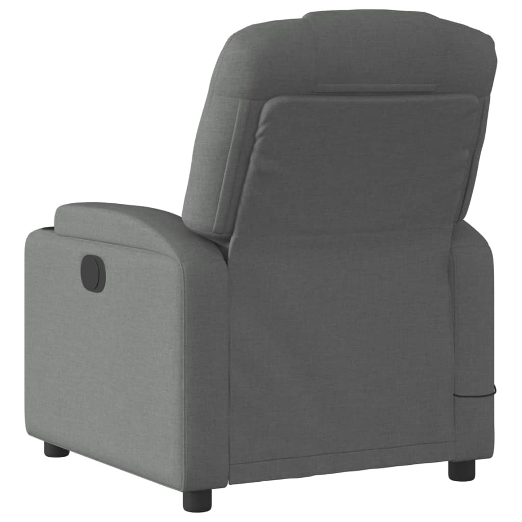 Massagestoel elektrisch verstelbaar stof donkergrijs Fauteuils & Relaxfauteuils | Creëer jouw Trendy Thuis | Gratis bezorgd & Retour | Trendy.nl