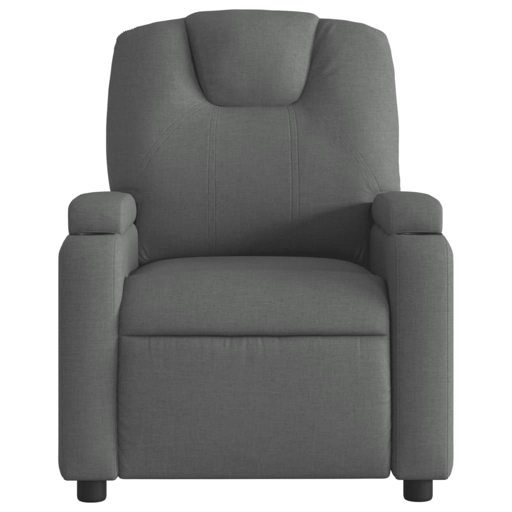 Massagestoel elektrisch verstelbaar stof donkergrijs Fauteuils & Relaxfauteuils | Creëer jouw Trendy Thuis | Gratis bezorgd & Retour | Trendy.nl