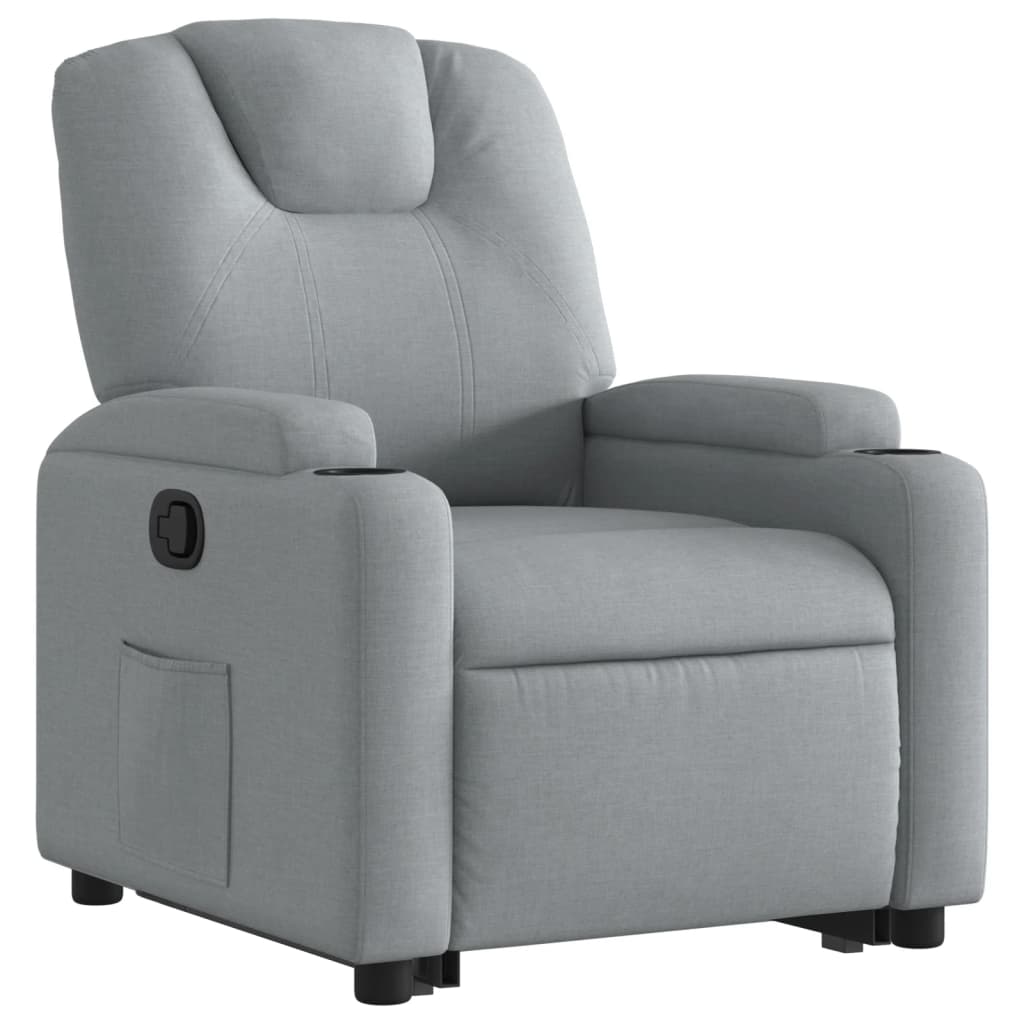 Sta-op-stoel verstelbaar stof lichtgrijs Fauteuils & Relaxfauteuils | Creëer jouw Trendy Thuis | Gratis bezorgd & Retour | Trendy.nl