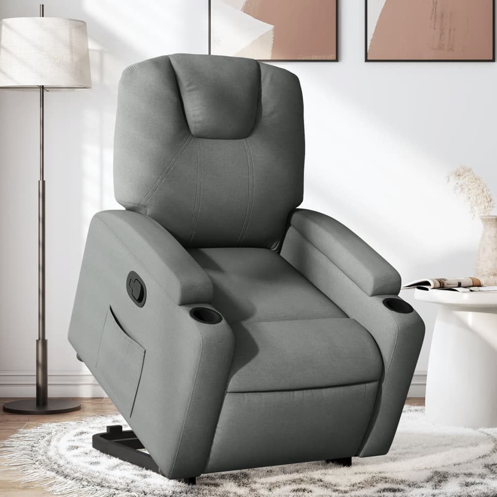 Sta-op-stoel verstelbaar stof donkergrijs Fauteuils & Relaxfauteuils | Creëer jouw Trendy Thuis | Gratis bezorgd & Retour | Trendy.nl