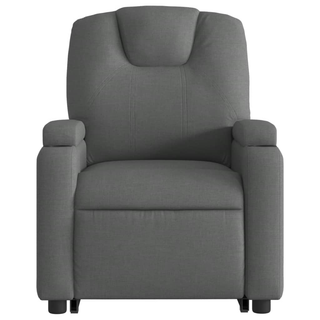 Sta-op-massagestoel elektrisch verstelbaar stof donkergrijs Fauteuils & Relaxfauteuils | Creëer jouw Trendy Thuis | Gratis bezorgd & Retour | Trendy.nl