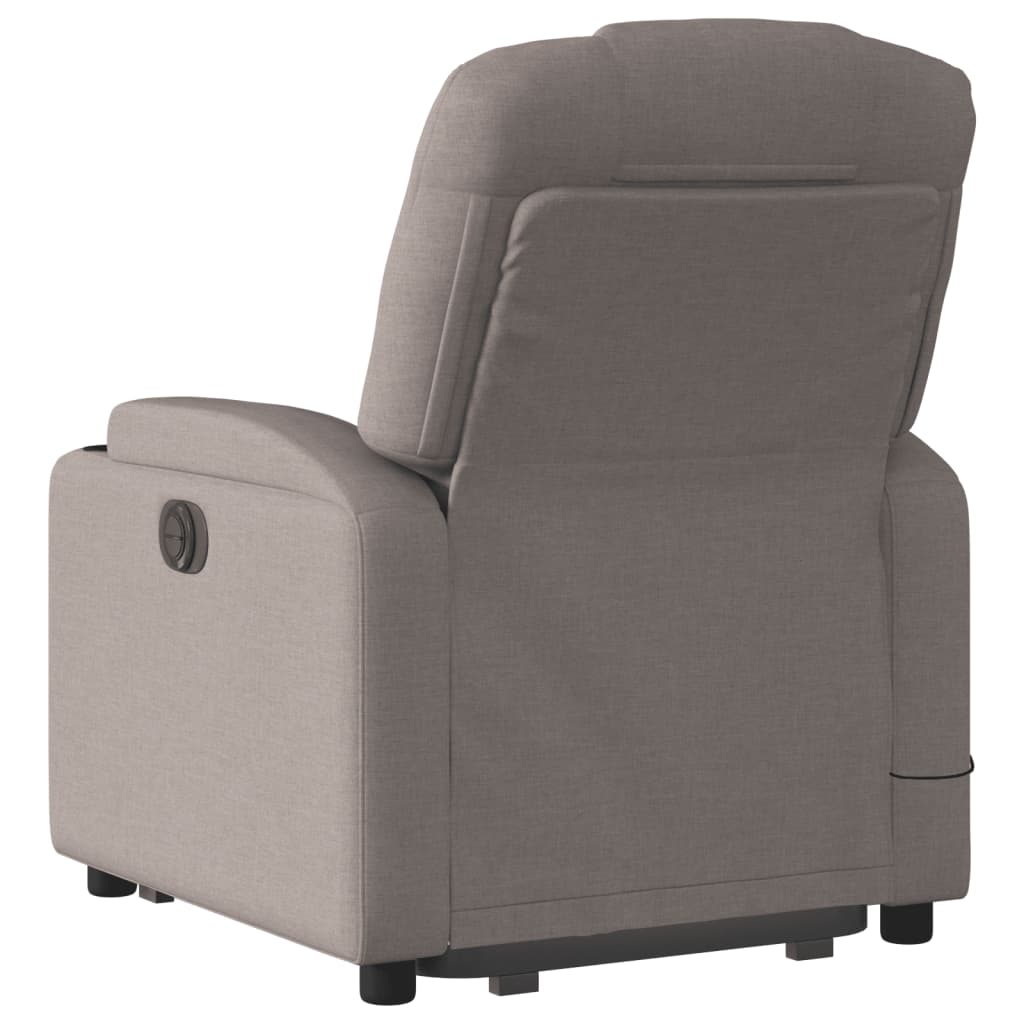 Sta-op-massagestoel elektrisch verstelbaar stof taupe Fauteuils & Relaxfauteuils | Creëer jouw Trendy Thuis | Gratis bezorgd & Retour | Trendy.nl