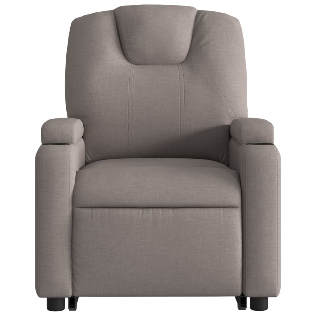 Sta-op-massagestoel elektrisch verstelbaar stof taupe Fauteuils & Relaxfauteuils | Creëer jouw Trendy Thuis | Gratis bezorgd & Retour | Trendy.nl