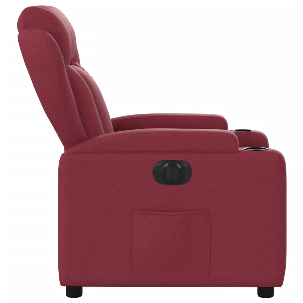 Fauteuil verstelbaar elektrisch stof wijnrood Fauteuils & Relaxfauteuils | Creëer jouw Trendy Thuis | Gratis bezorgd & Retour | Trendy.nl