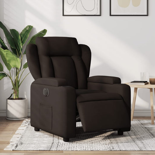 Fauteuil verstelbaar elektrisch stof donkerbruin Fauteuils & Relaxfauteuils | Creëer jouw Trendy Thuis | Gratis bezorgd & Retour | Trendy.nl