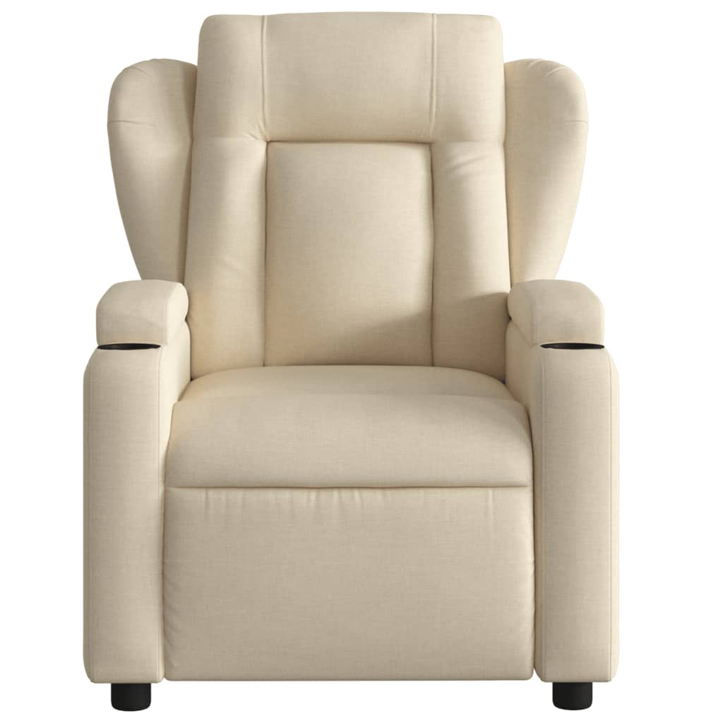 Fauteuil verstelbaar elektrisch stof crèmekleurig Fauteuils & Relaxfauteuils | Creëer jouw Trendy Thuis | Gratis bezorgd & Retour | Trendy.nl