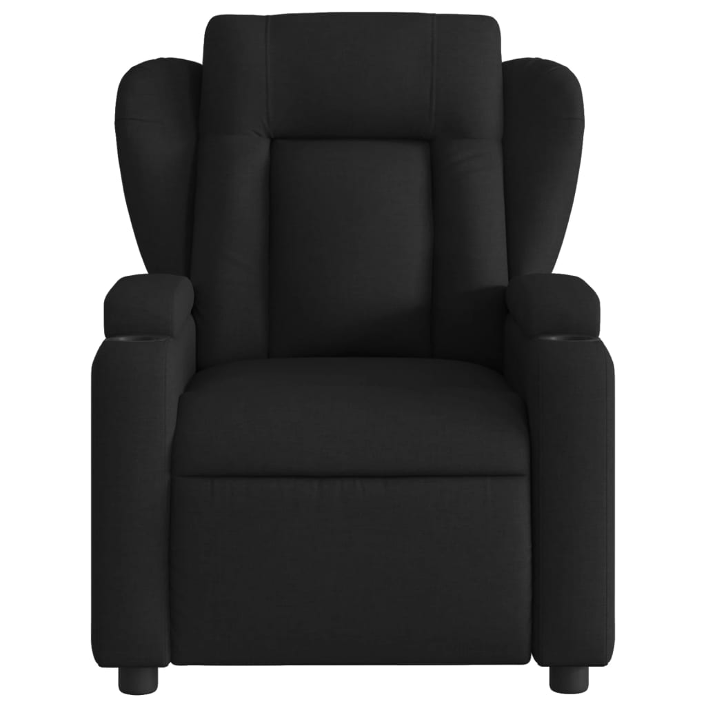 Massagestoel elektrisch verstelbaar stof zwart Fauteuils & Relaxfauteuils | Creëer jouw Trendy Thuis | Gratis bezorgd & Retour | Trendy.nl