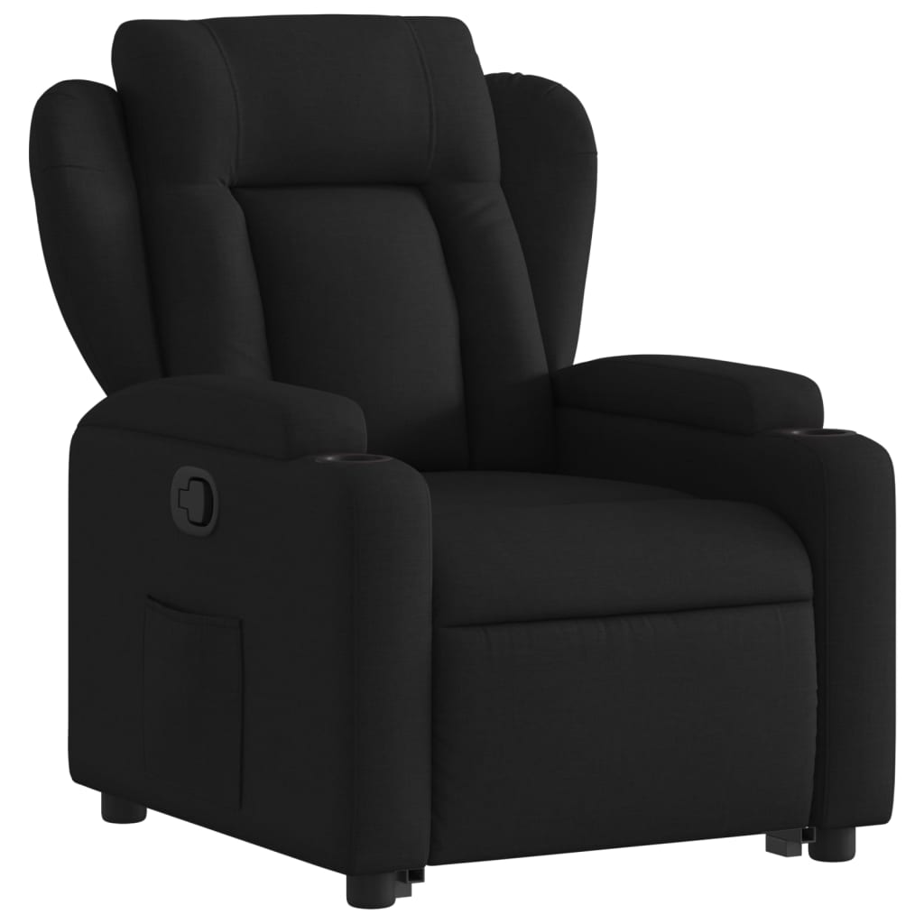 Sta-op-stoel verstelbaar stof zwart Fauteuils & Relaxfauteuils | Creëer jouw Trendy Thuis | Gratis bezorgd & Retour | Trendy.nl