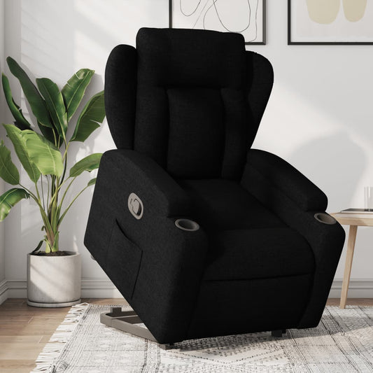 Sta-op-stoel verstelbaar stof zwart Fauteuils & Relaxfauteuils | Creëer jouw Trendy Thuis | Gratis bezorgd & Retour | Trendy.nl