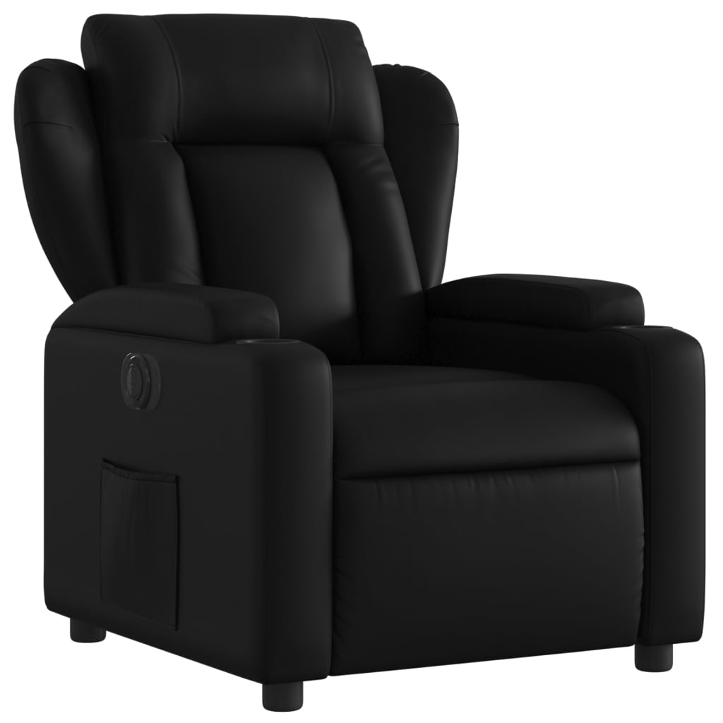 Fauteuil elektrisch verstelbaar kunstleer zwart Fauteuils & Relaxfauteuils | Creëer jouw Trendy Thuis | Gratis bezorgd & Retour | Trendy.nl