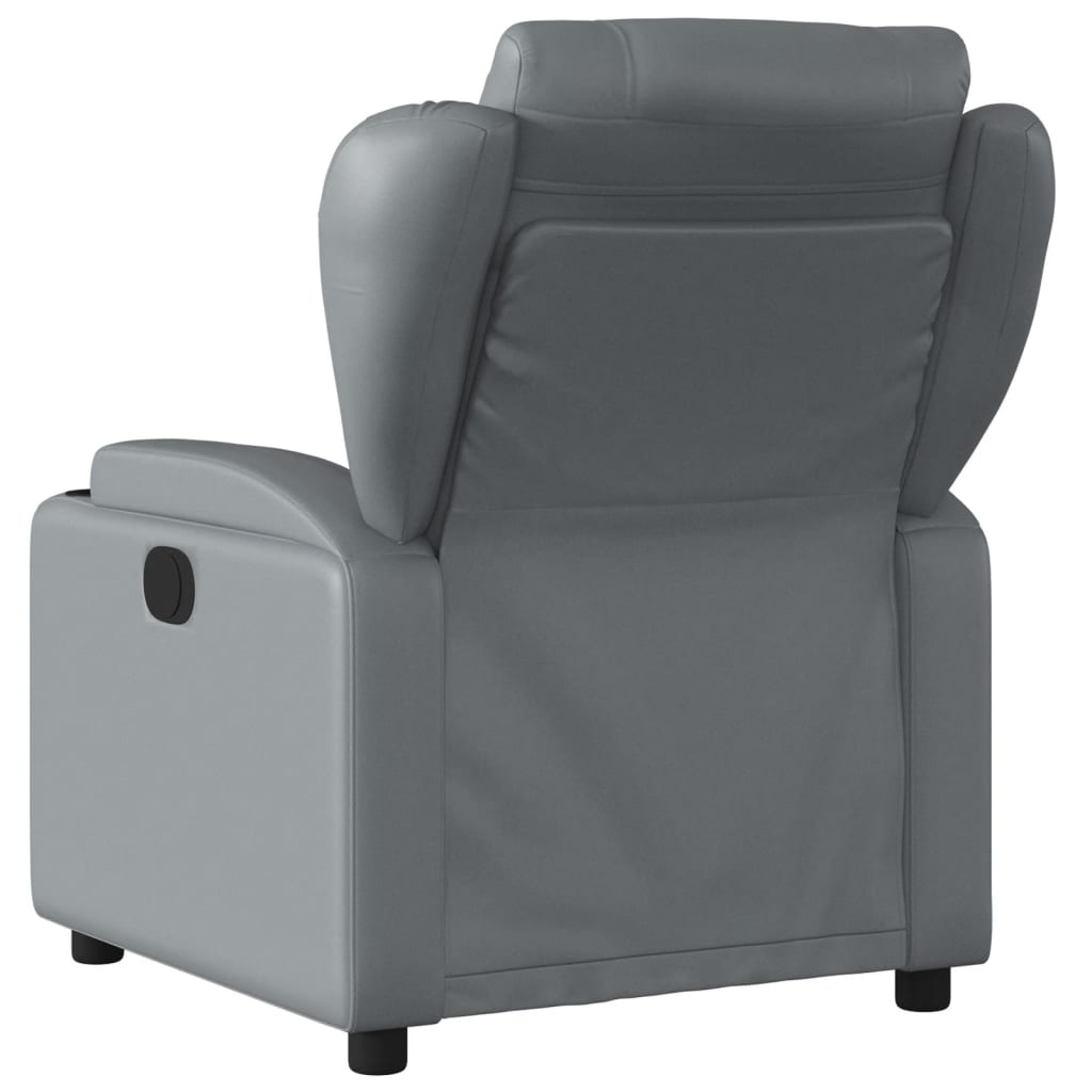 Fauteuil verstelbaar elektrisch kunstleer grijs Fauteuils & Relaxfauteuils | Creëer jouw Trendy Thuis | Gratis bezorgd & Retour | Trendy.nl