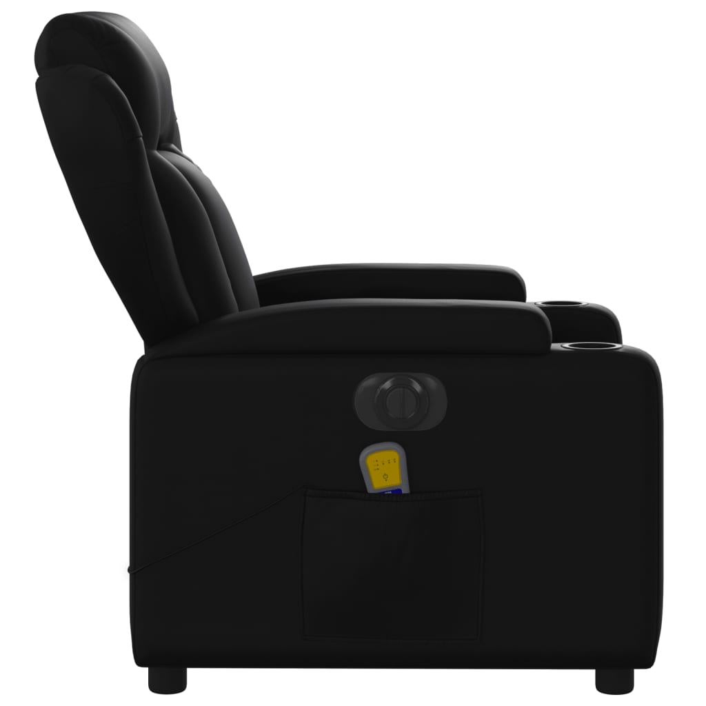 Massagestoel verstelbaar elektrisch kunstleer zwart Fauteuils & Relaxfauteuils | Creëer jouw Trendy Thuis | Gratis bezorgd & Retour | Trendy.nl