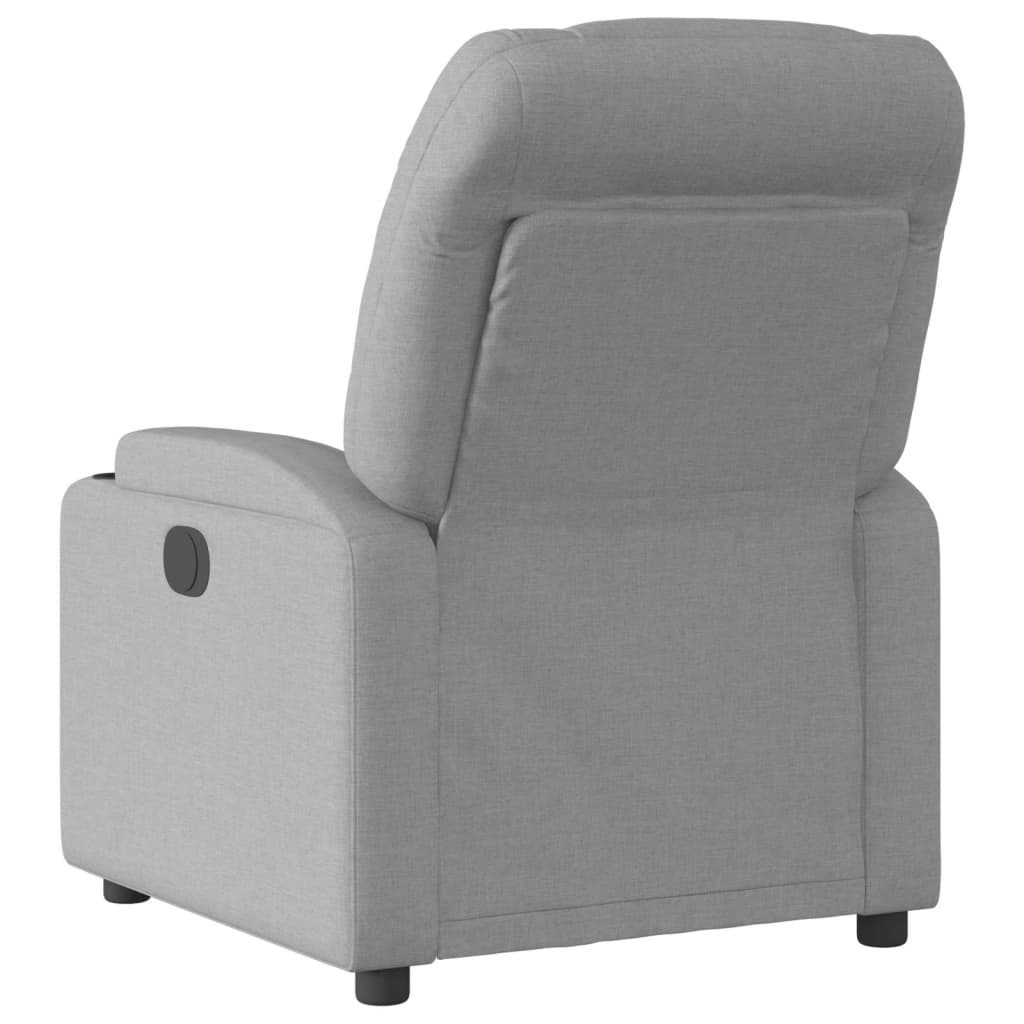 Fauteuil elektrisch verstelbaar stof lichtgrijs Fauteuils & Relaxfauteuils | Creëer jouw Trendy Thuis | Gratis bezorgd & Retour | Trendy.nl