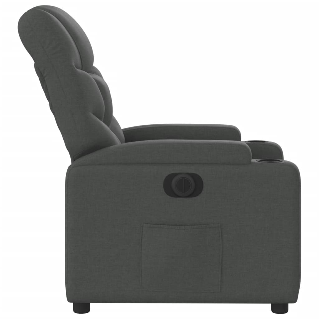 Fauteuil elektrisch verstelbaar stof donkergrijs Fauteuils & Relaxfauteuils | Creëer jouw Trendy Thuis | Gratis bezorgd & Retour | Trendy.nl