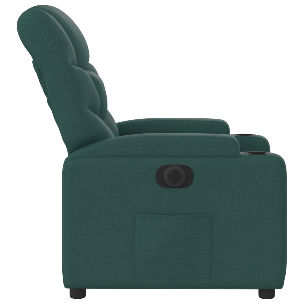 Fauteuil verstelbaar elektrisch stof donkergroen Fauteuils & Relaxfauteuils | Creëer jouw Trendy Thuis | Gratis bezorgd & Retour | Trendy.nl